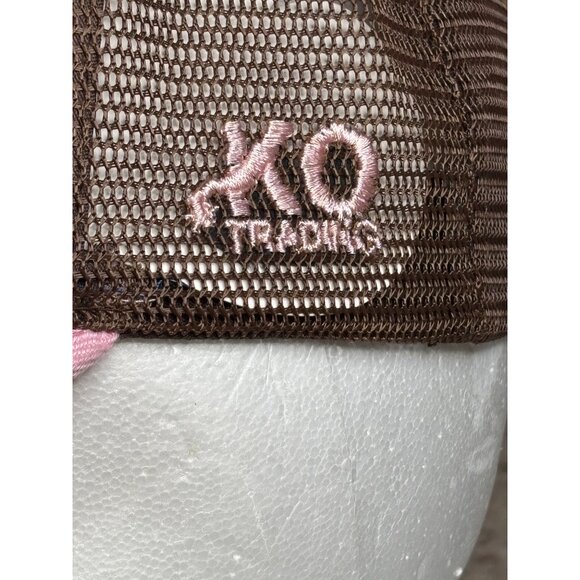 Fort Worth Stockyards Pink and Brown Snapback Trucker Hat New Mesh OSFM - Picture 7 of 8